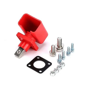 Conversions Tech 120A-Red 300A 200A 120A All Copper Lithium Battery Terminal Block High Current Energy Inverter Plug Wall Mounted Type Storage Connector
