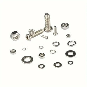 Conversions Tech 320pcs Premium Stainless Steel Screw and Nut Assortment Kit - Corrosion-Resistant, Snap-in Nuts, M2 to M5 Sizes - Ideal for DIY,