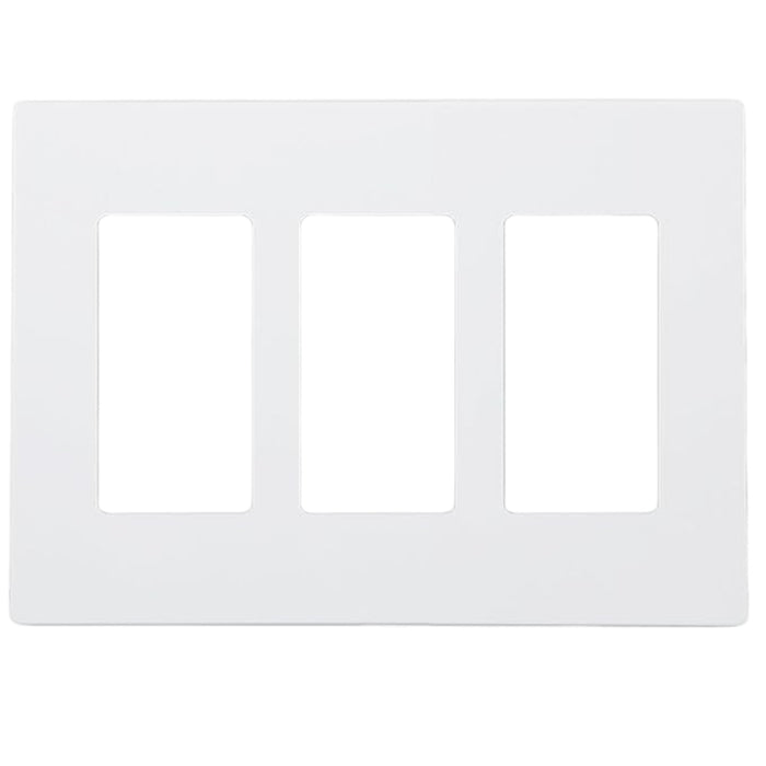 Screw less Face | Decorator Wall Plate  | 3 Gang |  White