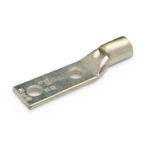 Conversions Tech Electrical > Connectors > Compression Lugs 4 AWG Copper Compression Lug 2-Hole 1/2" Stud | 90°C UL