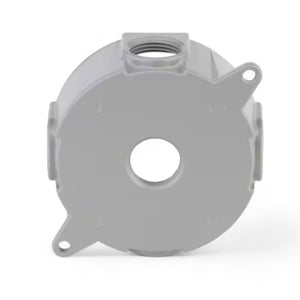 Conversions Technology weatherproof boxes 4 in Round Metallic Weatherproof Box with (5) 3/4 in. Holes, Gray