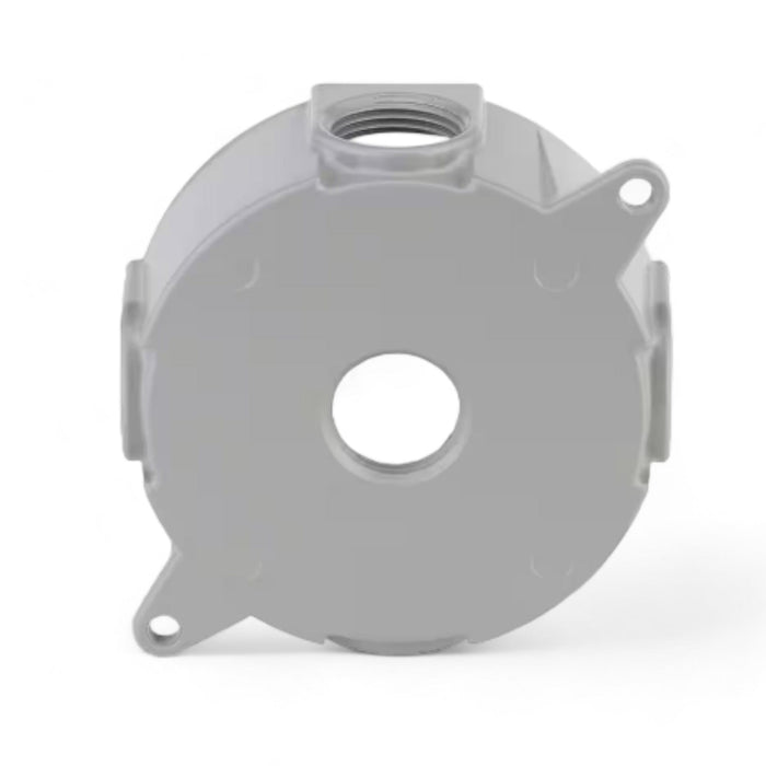 Conversions Technology weatherproof boxes 4 in Round Metallic Weatherproof Box with (5) 3/4 in. Holes, Gray