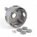 Conversions Technology weatherproof boxes 4 in Round Metallic Weatherproof Box with (5) 3/4 in. Holes, Gray