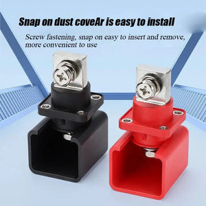 Conversions Tech 400A Battery Power Terminal New Energy Storage Inverter RV Lithium Batter Connector 120-300A Square Through Wall Terminal Block