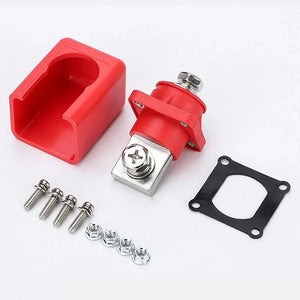 Conversions Tech Red / 150A 400A Battery Power Terminal New Energy Storage Inverter RV Lithium Batter Connector 120-300A Square Through Wall Terminal Block