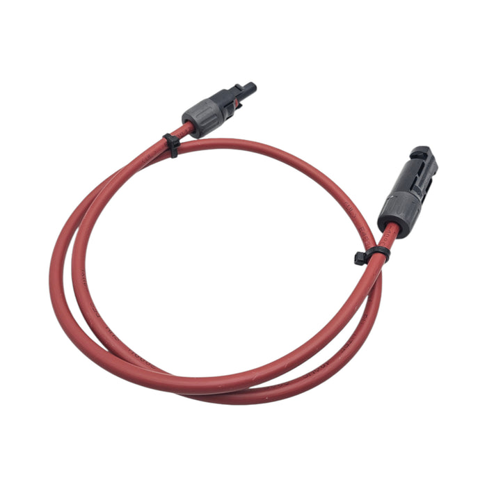 3ft MC4 Jumper 10 AWG Cable | Red