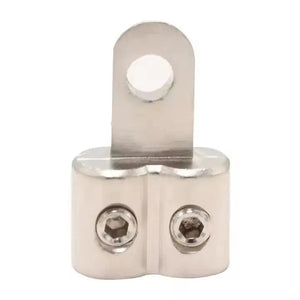 Conversions Tech 4GA Classic Dual 4/8 Gauge Copper Aluminium Cable Terminals Reducer Gold Crimp Lug Pin Ring Terminal for Audio Video