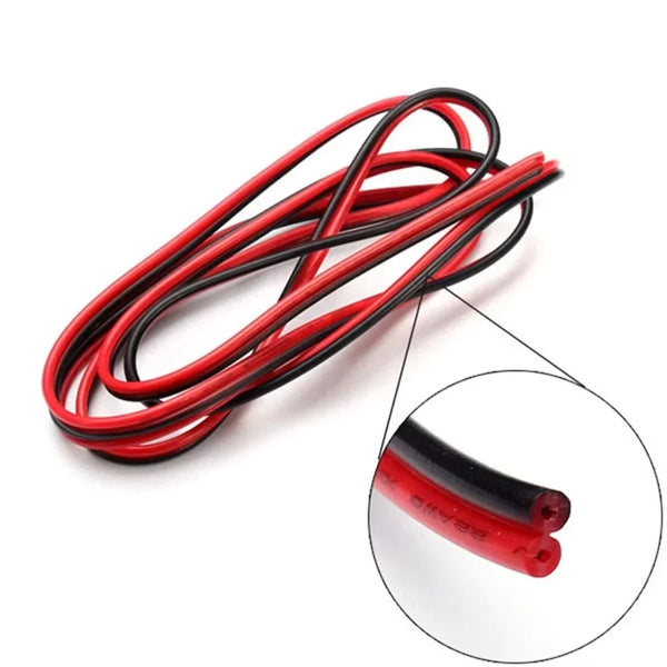 Conversions Tech 5/10/20/30m 2pin 22 AWG UL2468 2*0.5mm Extension Cable use for 12v 24v LED Strip Tape String Connect Electric Wire