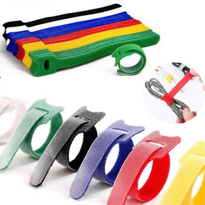 Conversions Tech 50/100PCS Detachable Cable Ties Colored Plastics Reusable Cable Ties Nylon Loop Wrap Zip Ttype Cable Tie Wire Bandage Tie