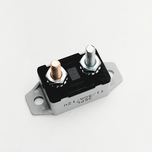 Conversions Technology CIRCUIT BREAKER 50 Amp | Stud Type, In-Line Automobile Circuit Breaker | Type I Reset