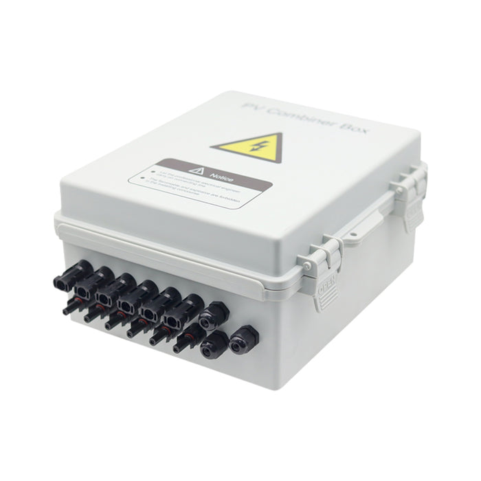 IP65 Rated 6 in 1 out 6 600V 1000V DC Solar PV Combiner Box