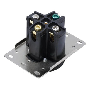 Conversions Tech Black / US 50A NEMA 14-50R RV and Electric Vehicles Range Receptacle Outlet