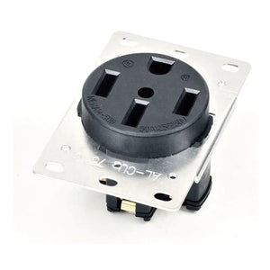 Conversions Tech Black / US 50A NEMA 14-50R RV and Electric Vehicles Range Receptacle Outlet