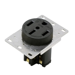 Conversions Tech Black / US 50A NEMA 14-50R RV and Electric Vehicles Range Receptacle Outlet
