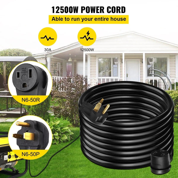Conversions Tech Default 50ft MIG TIG Plasma Welding Extension Cord 30A Power Cords for Portable Welders