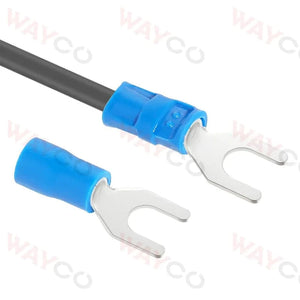 Conversions Tech 50PCS Fork Crimp Terminal M4/M5/M6 Spade Plugs Pre-insulated Ferrules Lugs For Splice Electricals Cable Wire End Connectors