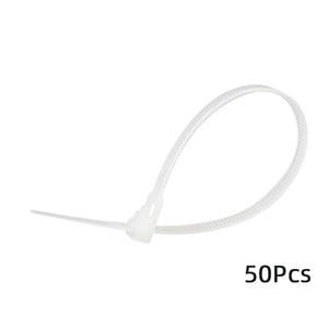 Conversions Tech White / 4x150mm 50pcs Nylon Reusable Cable Zip Ties 4x150 5*200mm Releasable Fixed Binding Color Black Disassembly May Loose Slipknot Detachable