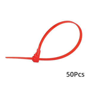 Conversions Tech Red / 4x150mm 50pcs Nylon Reusable Cable Zip Ties 4x150 5*200mm Releasable Fixed Binding Color Black Disassembly May Loose Slipknot Detachable