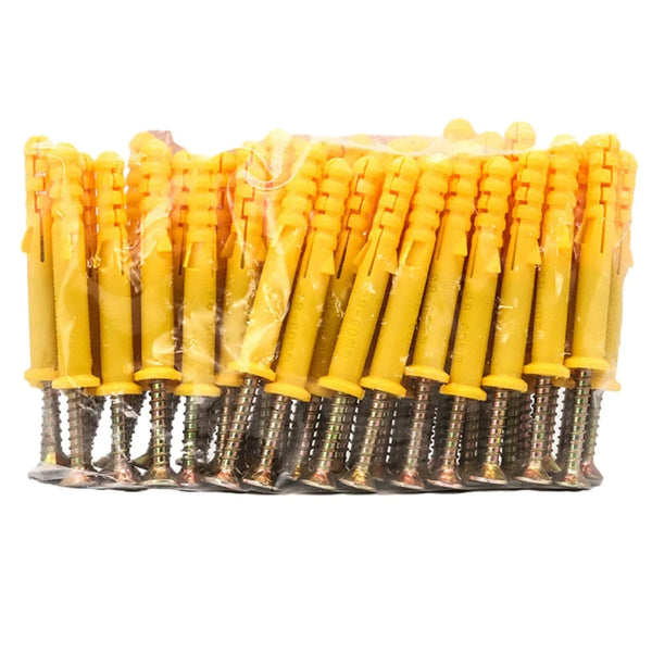 Conversions Tech 50Pcs Self-Tapping Screws Kit Stainless Steel Expansion Screws M8×40 M6x30 Wall Anchor And Screw For Drywall