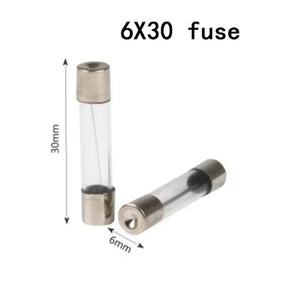 Conversions Tech 6*30mm Fast Blow Glass Tube Fuses 6x30 mm 250V 0.5 1 2 3 4 5 6 8 10 15 20 25 30 A AMP Fuse