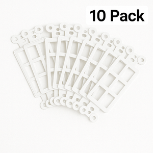 Conversions Tech Keystone 6‑Port Keystone Insert — Decorator Style (10‑Pack)