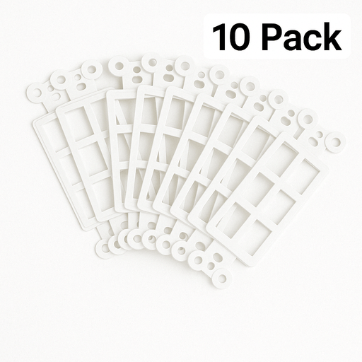 Conversions Tech Keystone 6‑Port Keystone Insert — Decorator Style (10‑Pack)