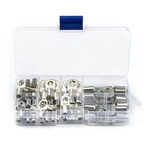 Conversions Tech 60PCS SC Tinned Copper Lug Ring Wire Connectors Bare Cable Terminal