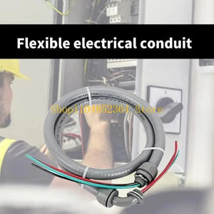 Conversions Tech CHINA 652F 4FT Flexible Electrical Conduit 10 Gauge Wire with Ground Whip Assembly