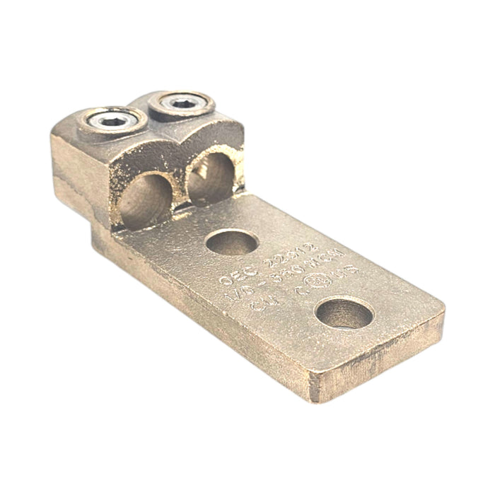 Mechanical Connector, Terminal Lug; 2 Copper Conductor