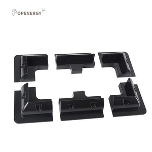 Conversions Tech Roof Mounting / ABS / 0-90 6pcs ABS Solar Panel Mounting Brackets Drill-Free Corner Bracket Kit for RV Boats Caravans Camper Trailers Vans Sheds