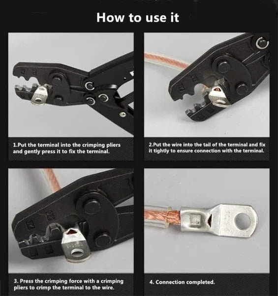 Conversions Tech 70/240PCS Ring Terminal Cable Shoes Lugs 35mm2 Tinned Copper Lug Wire Eye Connectors Bare 60 Terminals Lugs Wire Copper Kit
