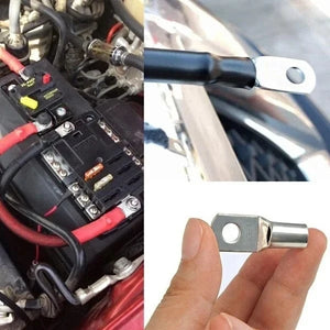 Conversions Tech 70/240PCS Ring Terminal Cable Shoes Lugs 35mm2 Tinned Copper Lug Wire Eye Connectors Bare 60 Terminals Lugs Wire Copper Kit