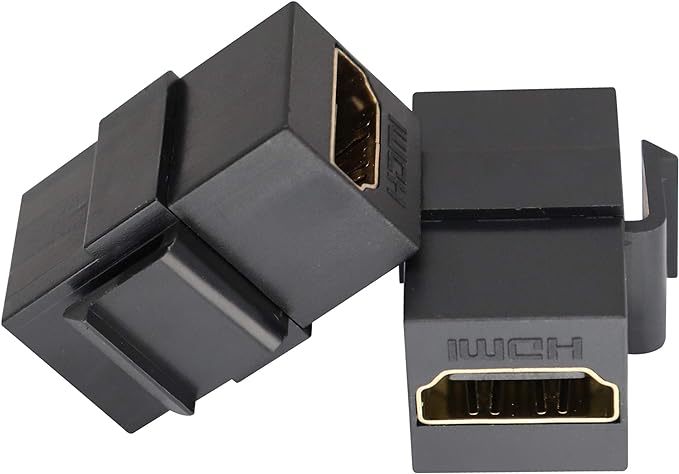 Keystone Insert  |  HDMI Coupler Jack,  Black