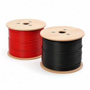 Conversions Tech Solar > PV Wire 8 AWG PV Wire Spool, 500 ft or 1000 ft | UL 4703, 2000V, Tinned Copper, Red or Black