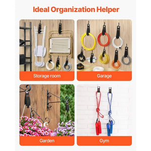 Conversions Tech Default 8-Pack Extension Cord Holder 3-Size Heavy-Duty Cord Organizer 8/9.45/12 Inches