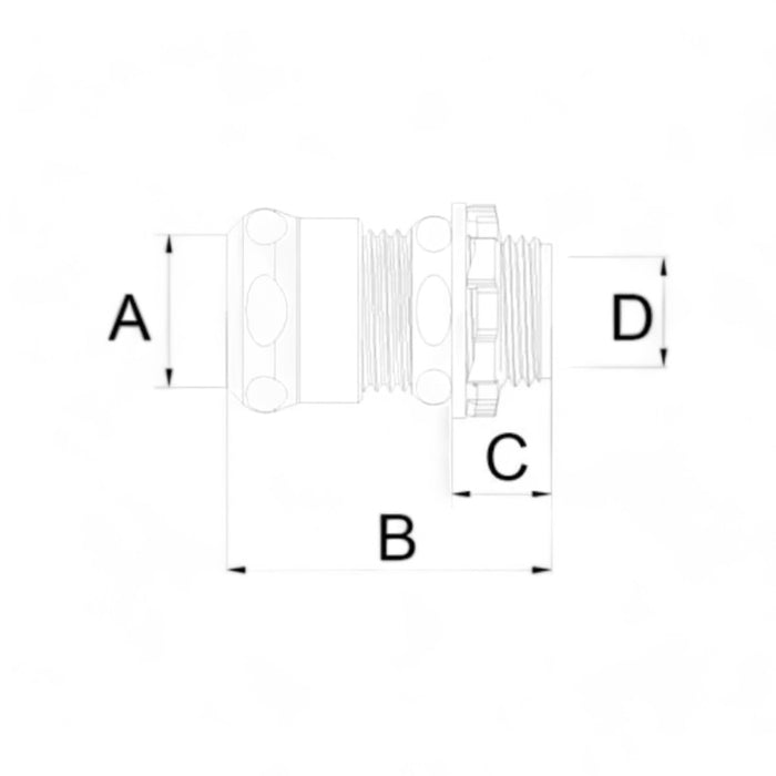 3/4”  EMT Compression Connector Raintight