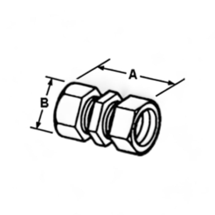 3/4” EMT Compression Coupling