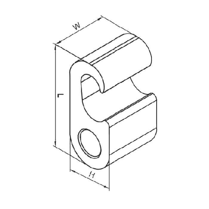 Figure 6 Type Irreversible Compression Connector 250-500 MCM - #4 SOL - #2STR