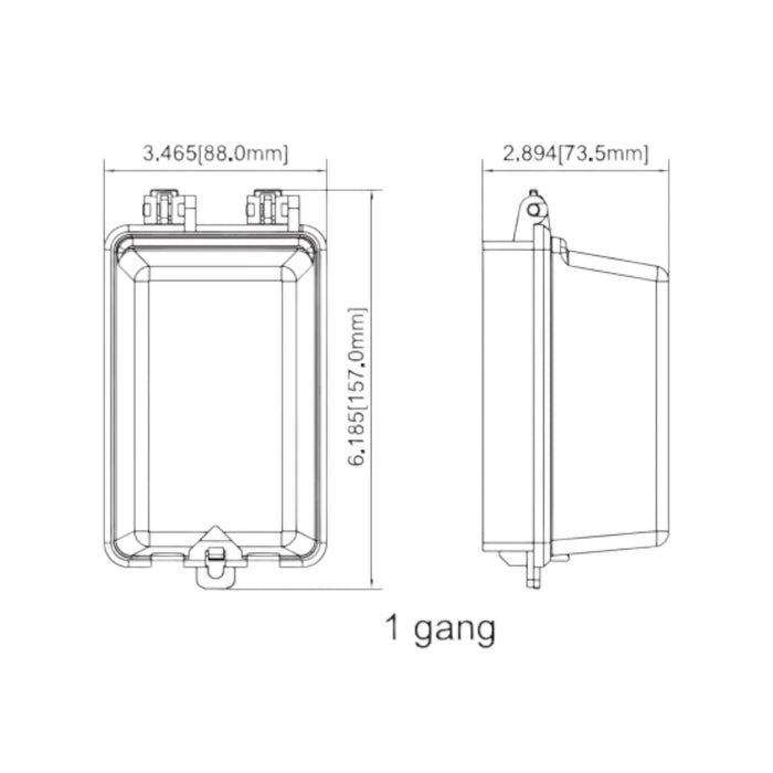 Single Gang Weatherproof Receptacle Outlet Cover