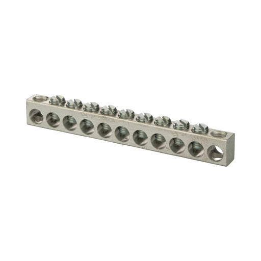 Conversions Technology Aluminum 11 Hole Neutral Bar 4 STR - 600 MCM