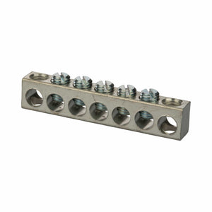 Conversions Technology Aluminum 7 Hole Neutral Bar 6 STR -250 MCM