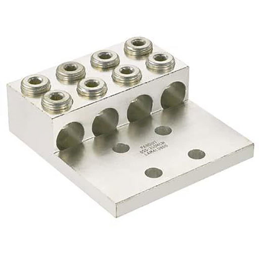 Conversions Technology Aluminum Four Barrel Connectors  2 AWG Stranded min. to 600 kcmil max. 1/2 Inch Stud Size
