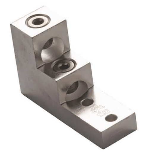 Conversions Technology Aluminum Panel Board Connector | 2 Barrel | 2 Hole Mount | Electro-Tin Plated