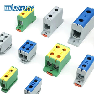 Conversions Tech Aluminum Power Distribution Block WKL 50/95/150/240 mm² Cable Connector Din Rail Terminal Block Box WKL50/WKL95/WKL150/WKL240