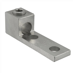 Conversions Technology Aluminum Single Barrel Connectors Two-Hole Mount 6 AWG - 350 MCM - 1/2"