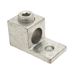 Conversions Technology Aluminum Single Barrel Mechanical Grounding Lug 6 AWG - 350 MCM - 3/8"