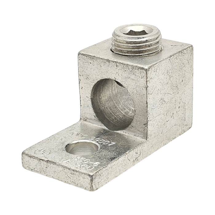 Conversions Technology Aluminum Single Barrel Mechanical Grounding Lug 6 AWG - 350 MCM - 3/8"
