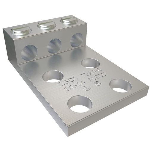 Conversions Technology Aluminum Three Barrel Connectors  14 AWG min.to 1/0 AWG max. 3/8 Inch Bolt Size