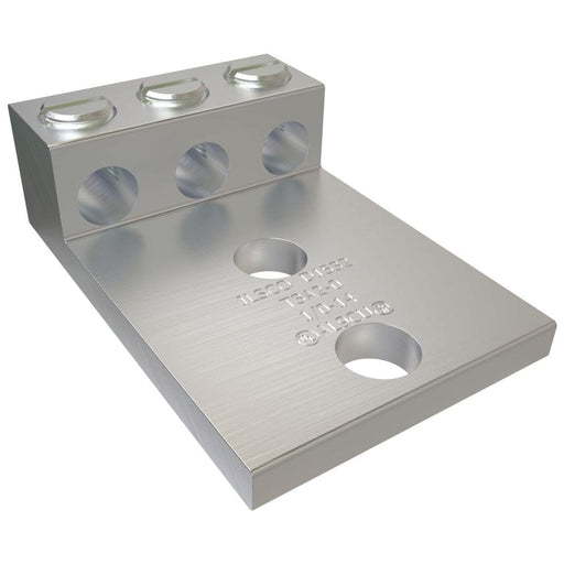 Conversions Technology Aluminum Three Barrel Connectors  14 AWG min. to 1/0 AWG max. 3/8 Inch Stud Size
