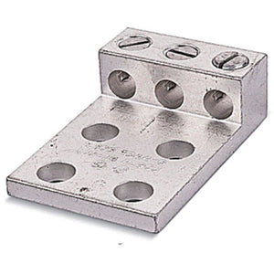 Conversions Technology Aluminum Three Barrel Connectors : 6 AWG min. to 350 kcmil max. 1/2 Inch Stud Size